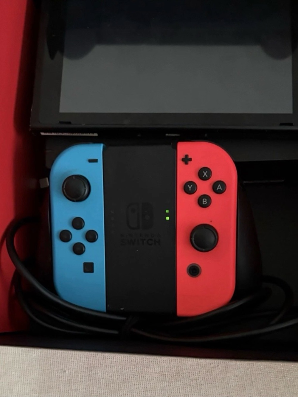 Nintendo Switch Neon Blue & Neon Red Console with Ring Fit Accessories - Picture 5 of 5